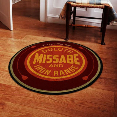 Duluth Living Room Round Mat Circle Rug Duluth, Missabe, & Iron Range Railroad 04758