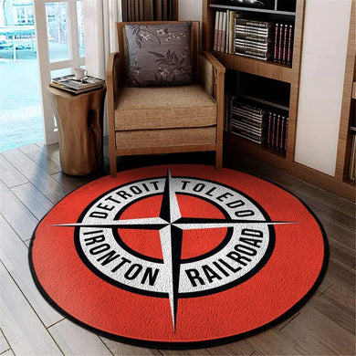 Dtirr Living Room Round Mat Circle Rug Detroit Toledo And Ironton Railroad 04667