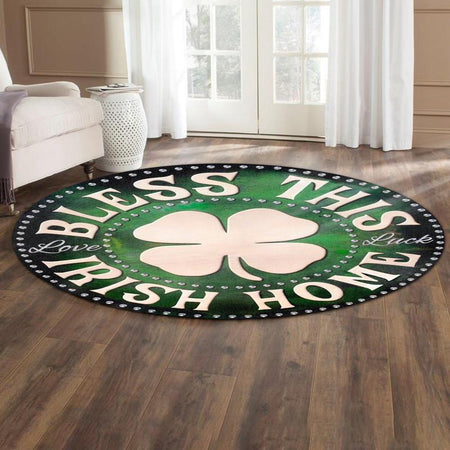 Bless This Irish Home Living Room Round Mat Circle Rug 06681