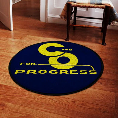 Coprogress Living Room Round Mat Circle Rug C&O For Progress 04314