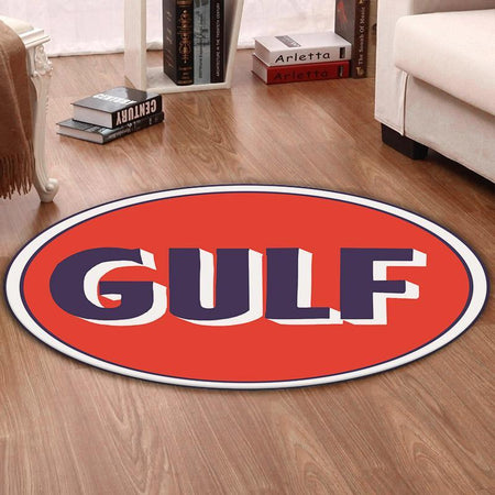 Lemans Living Room Round Mat Circle Rug Gulf Racing Lemans Steve Mcqueen 02252