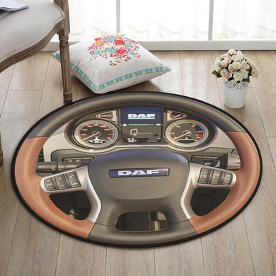 Daf Living Room Round Mat Circle Rug Daf Truck 02089