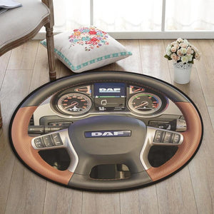Daf Living Room Round Mat Circle Rug Daf Truck 02089