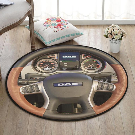 Daf Living Room Round Mat Circle Rug Daf Truck 02089