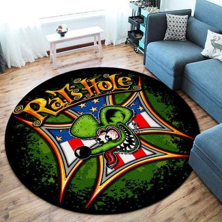 Rat's Hole Living Room Round Mat Circle Rug 07277