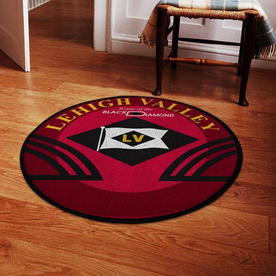 Lehigh Living Room Round Mat Circle Rug Lehigh Valley Railroad 04541