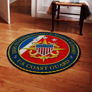 United States Coast Guard Living Room Round Mat Circle Rug 05167
