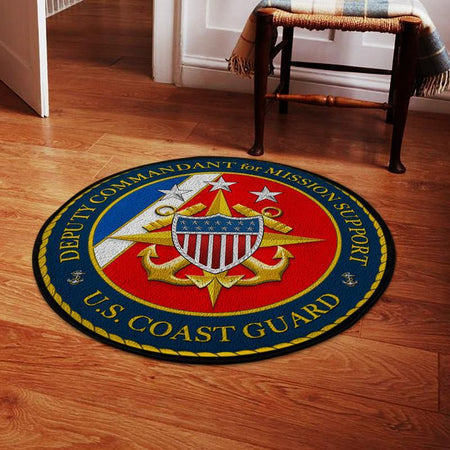 United States Coast Guard Living Room Round Mat Circle Rug 05167