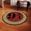 9 3/4 Kings Cross Station Train Living Room Round Mat Circle Rug 05261