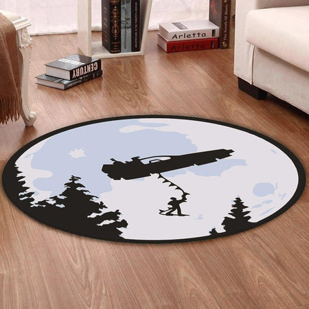 Btf Living Room Round Mat Circle Rug Back To The Future Marty Mcfly Delorean Dmc Bttf 02275