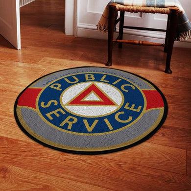 Public Living Room Round Mat Circle Rug Public Service 04785