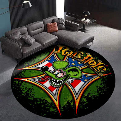 Rat's Hole Living Room Round Mat Circle Rug 07277