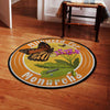 Milkweed For Monarchs Garden Living Room Round Mat Circle Rug 06807