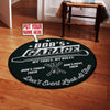 Personalized Garage Living Room Round Mat Circle Rug 06266