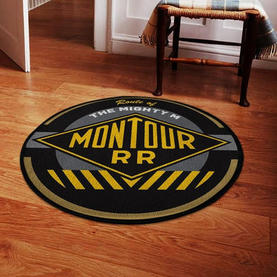 Montour Living Room Round Mat Circle Rug Montour Railroad 04787