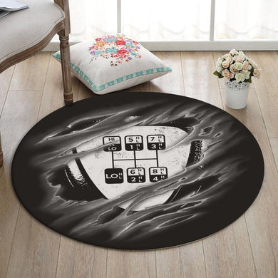 Truckdriver Living Room Round Mat Circle Rug Truck Driver 02371