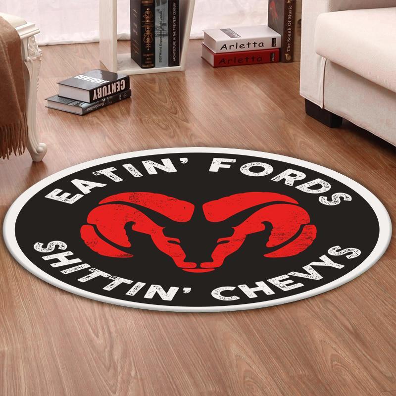 Ramdodge Living Room Round Mat Circle Rug Ram Dodge 02824