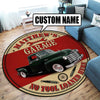 Personalized Garage Living Room Round Mat Circle Rug 07006