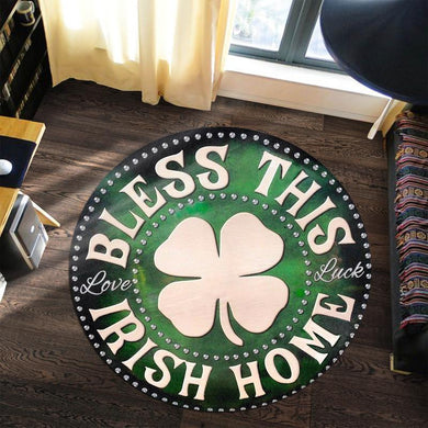 Bless This Irish Home Living Room Round Mat Circle Rug 06681