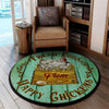 Fresh Eggs From Happy Chickens Living Room Round Mat Circle Rug 05361