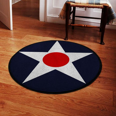 Usarmy Living Room Round Mat Circle Rug U.S. Army Air Corps Roundel 04968
