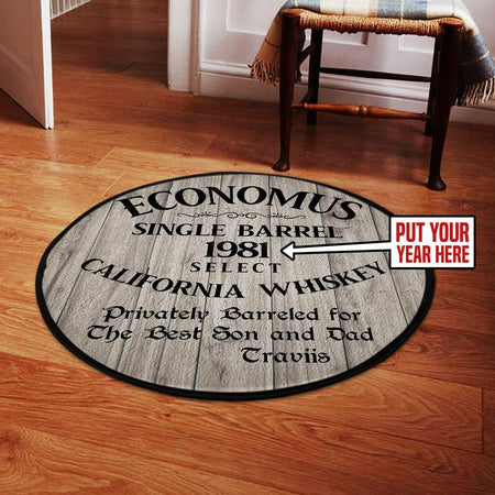 Personalized Whiskey Bar Living Room Round Mat Circle Rug 06105