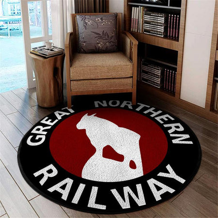 Gnr Living Room Round Mat Circle Rug Great Northern Railway 04186