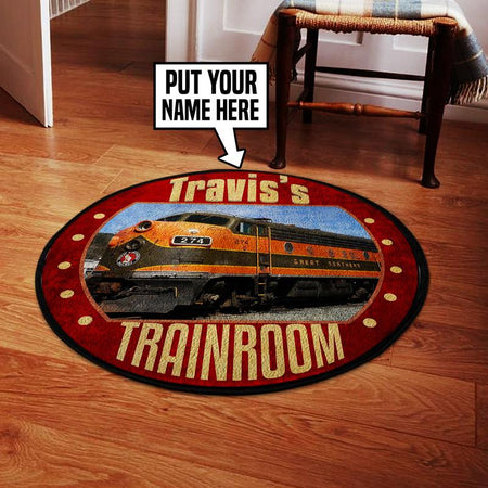 Personalized Gnr Great Northern Railway Living Room Round Mat Circle Rug 05312
