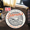 Personalized Motorcycles Living Room Round Mat Circle Rug 06745