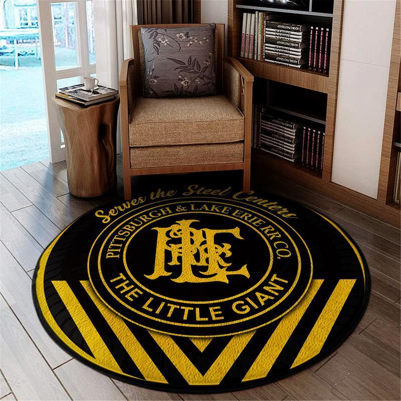 Ple Living Room Round Mat Circle Rug Pittsburgh And Lake Erie Railroad P&Le 04459