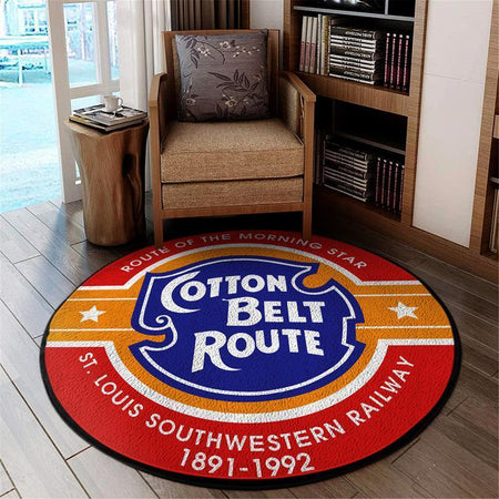 Ssw Cotton Living Room Round Mat Circle Rug Cotton Belt Route St. Louis Southwestern 04507