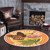 Milkweed For Monarchs Garden Living Room Round Mat Circle Rug 06807