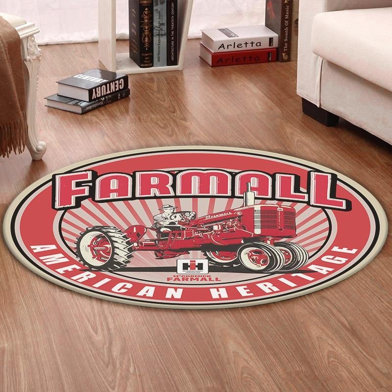 Farmall Living Room Round Mat Circle Rug Farmall Farmer 02573