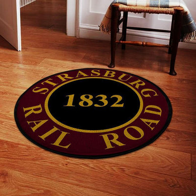 Strasburg Living Room Round Mat Circle Rug Strasburg Railroad 04653