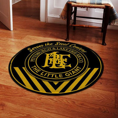 Ple Living Room Round Mat Circle Rug Pittsburgh And Lake Erie Railroad P&Le 04459