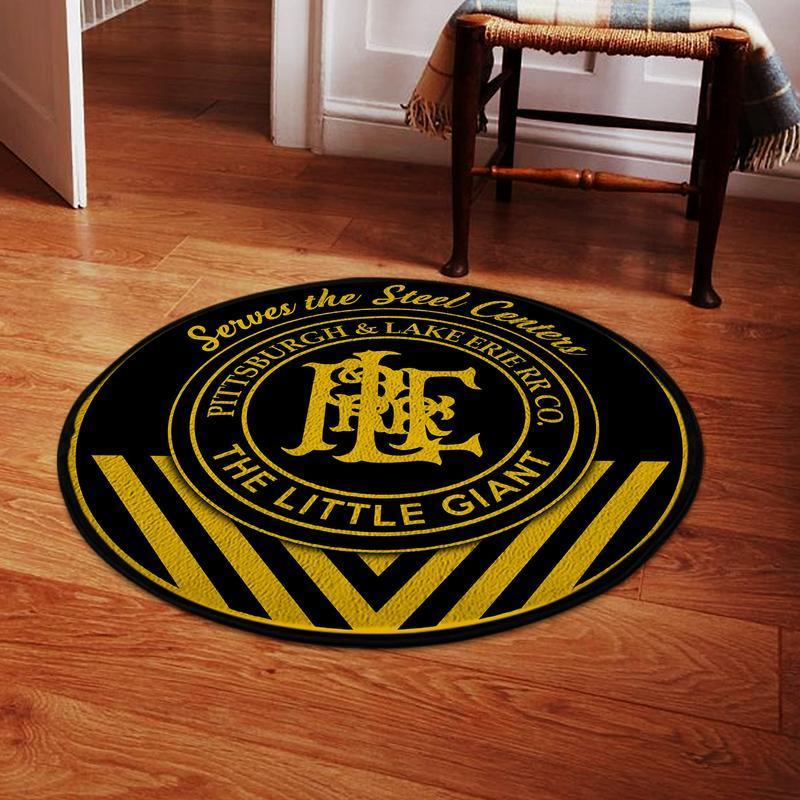 Ple Living Room Round Mat Circle Rug Pittsburgh And Lake Erie Railroad P&Le 04459