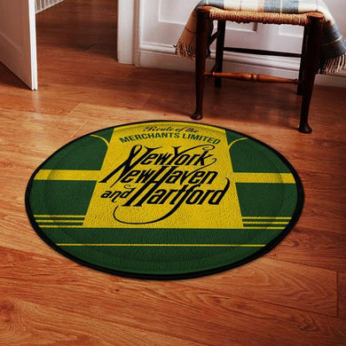 Nh Newhaven Living Room Round Mat Circle Rug New York, New Haven And Hartford Railroad 04546