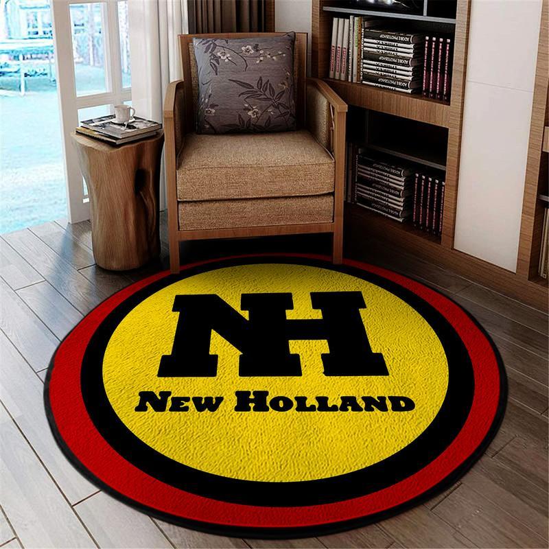 New Holland Vintage Living Room Round Mat Circle Rug 05125