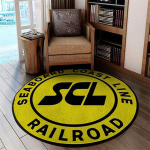 Scl Seaboard Living Room Round Mat Circle Rug Seaboard Coast Line Railroad 04571