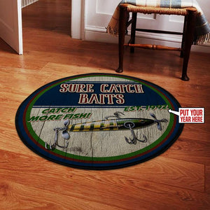 Fishing Living Room Round Mat Circle Rug 06388