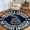 America's Freedom ~ Right To Bear Arms ~ The Second Amendment Living Room Round Mat Circle Rug 07372