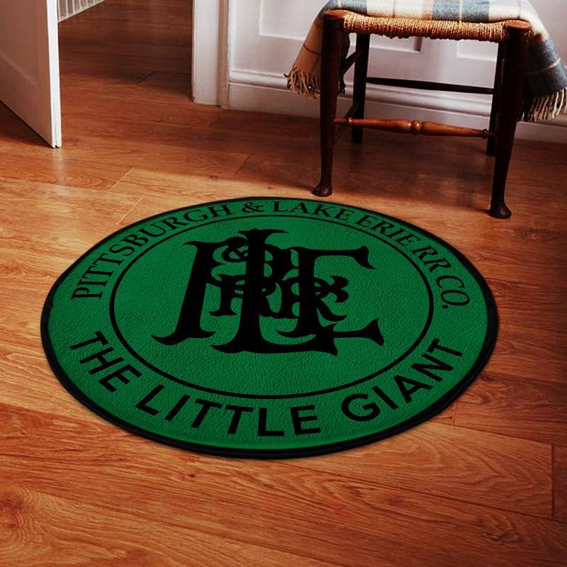 Ple Living Room Round Mat Circle Rug Pittsburgh And Lake Erie Railroad P&Le 04460