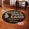 Personalized Welcome To Duck Camp Living Room Round Mat Circle Rug 06161