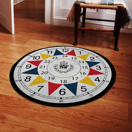 Raf Sector Living Room Round Mat Circle Rug 05150