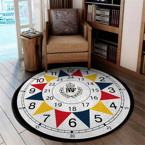 Raf Sector Living Room Round Mat Circle Rug 05150