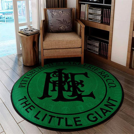 Ple Living Room Round Mat Circle Rug Pittsburgh And Lake Erie Railroad P&Le 04460