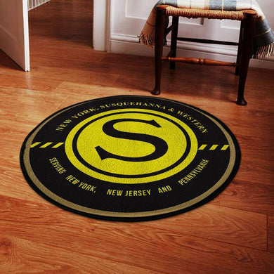 Susquehanna Living Room Round Mat Circle Rug Susquehanna Railroad 04756