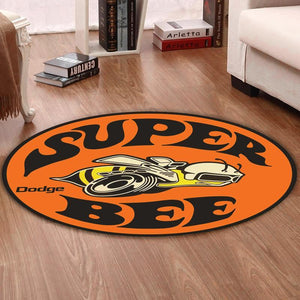 Dodge Living Room Round Mat Circle Rug Dodge Charger Super Bee 02022