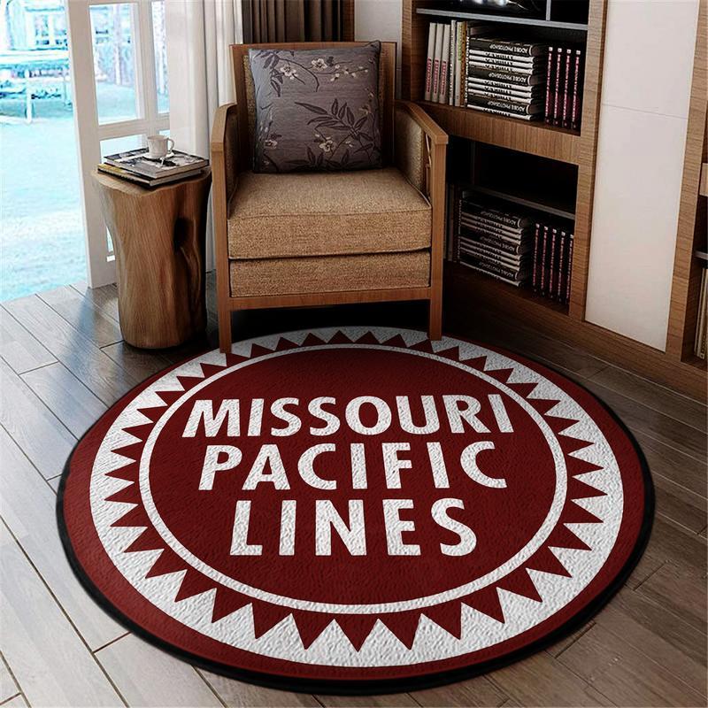 Missouri Living Room Round Mat Circle Rug Missouri Pacific Lines 04371