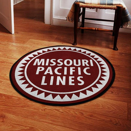 Missouri Living Room Round Mat Circle Rug Missouri Pacific Lines 04371